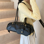 Buckle Decoration Fashion PU Shoulder Bag Solid Large Capacity All-match Handbags Purse 2026 Hot Sale Bags for Women Bolsa Mujer