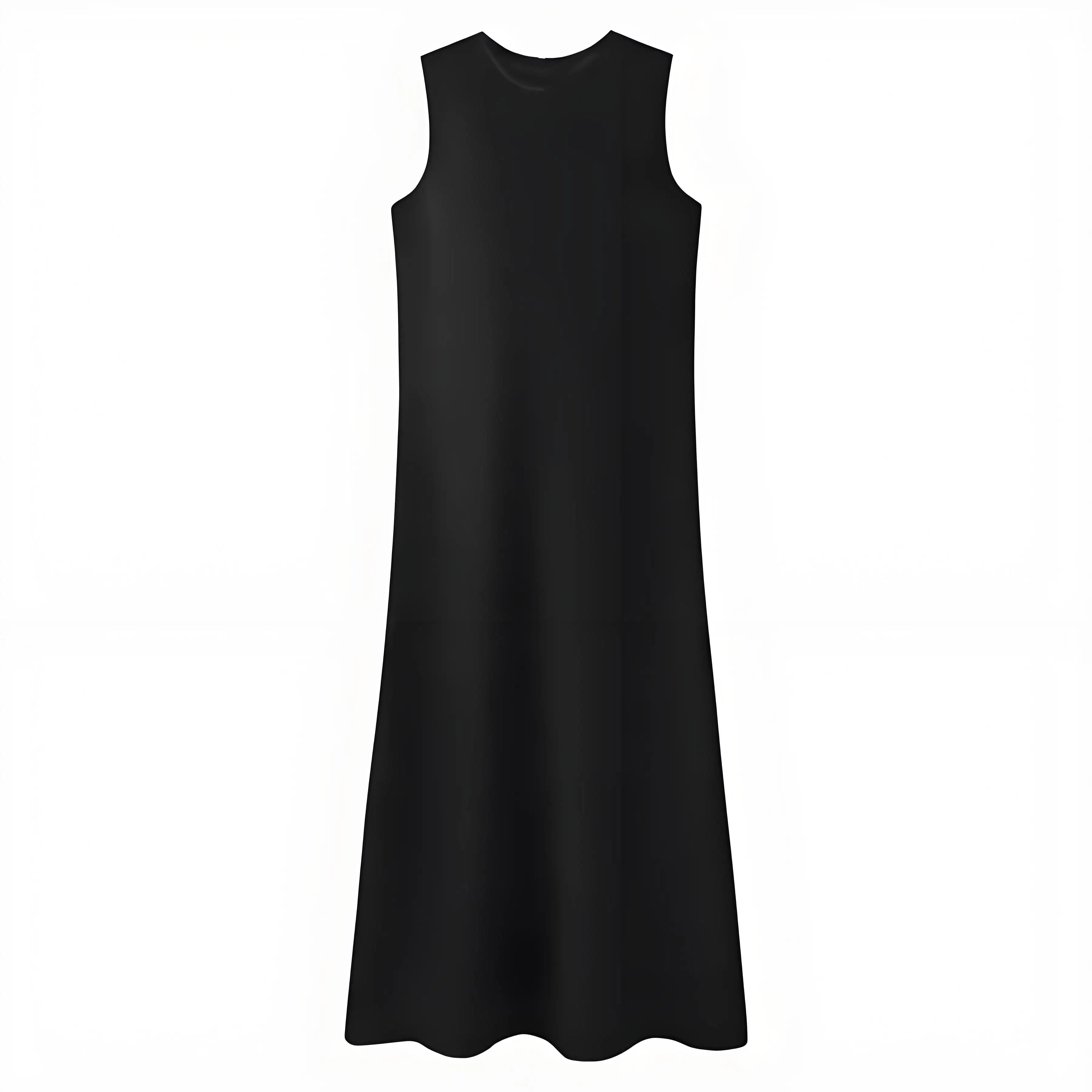 Summer Women Fashion Long Dress Elegance Soft Silk Satin Vest Dress Knitted Top Match Set Maxi Length Woman Chic Dress Set
