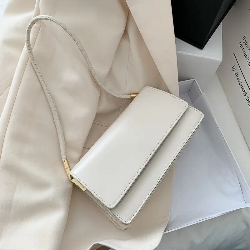 Luxury Brand Crossbody Bags for Women Fashion Design Underarm 2026 Woman Shoulder Bag Female Handbag and Purses Solid Color