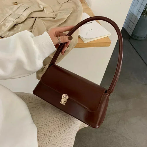 Luxury Brand Crossbody Bags for Women Fashion Design Underarm 2026 Woman Shoulder Bag Female Handbag and Purses Solid Color