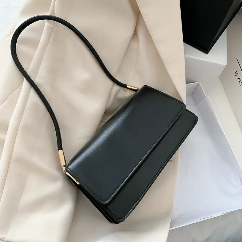 Luxury Brand Crossbody Bags for Women Fashion Design Underarm 2026 Woman Shoulder Bag Female Handbag and Purses Solid Color