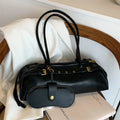 Buckle Decoration Fashion PU Shoulder Bag Solid Large Capacity All-match Handbags Purse 2026 Hot Sale Bags for Women Bolsa Mujer