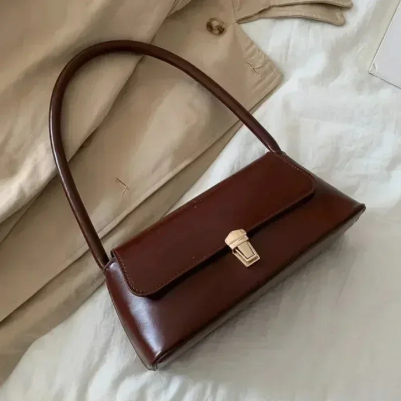 Luxury Brand Crossbody Bags for Women Fashion Design Underarm 2026 Woman Shoulder Bag Female Handbag and Purses Solid Color